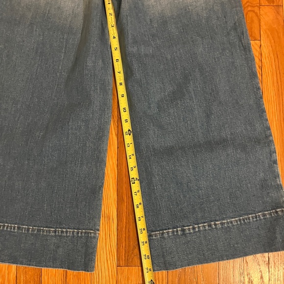 Madewell Like New Wide Leg Crop Light Blue Jeans Sz 29 - Picture 6 of 8